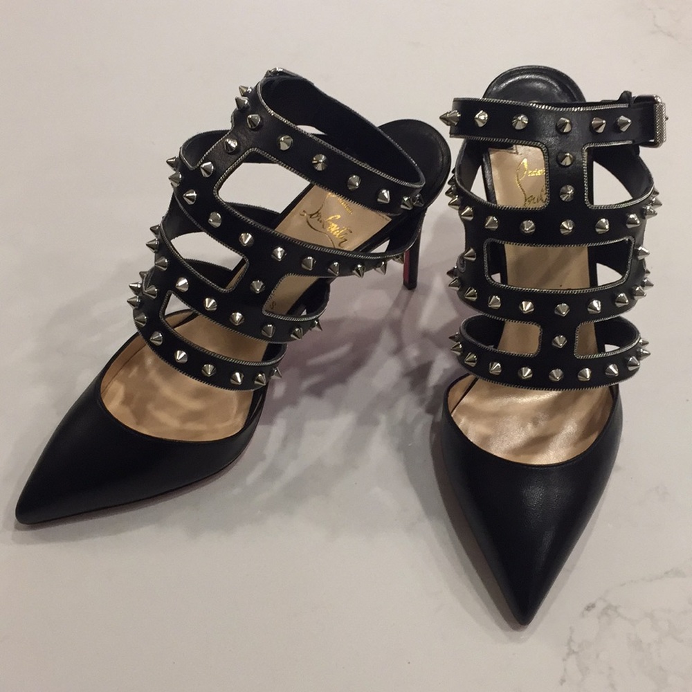 TChicaboum black/silver Christian Louboutin sz39.5